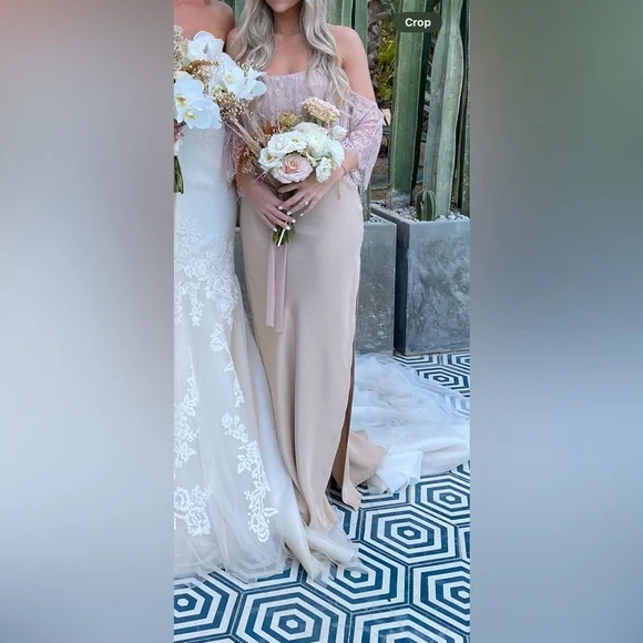 Grace Loves Lace Belle Sandstone Bridesmaid Set XS/S - Picture 6 of 7